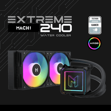 Watercooler EXTREME ARGB 240mm, AMD e Intel, Preto - ICEMIRROR  240